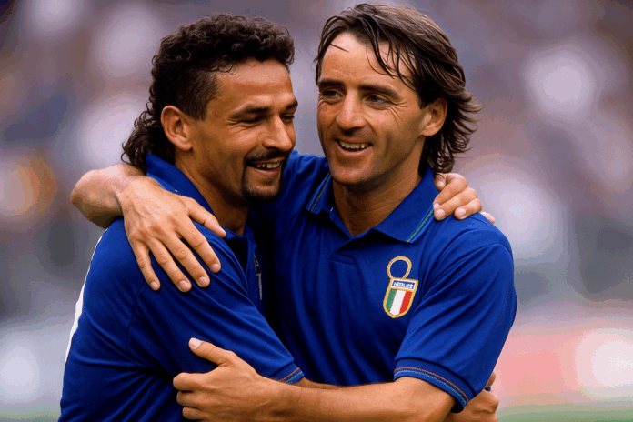 Roberto Baggio e Roberto Mancini - Baggio e Mancini