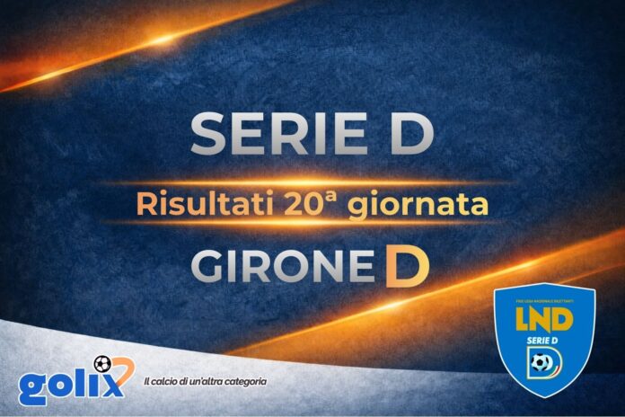 Risultati - Serie D - 20 giornata - Girone D